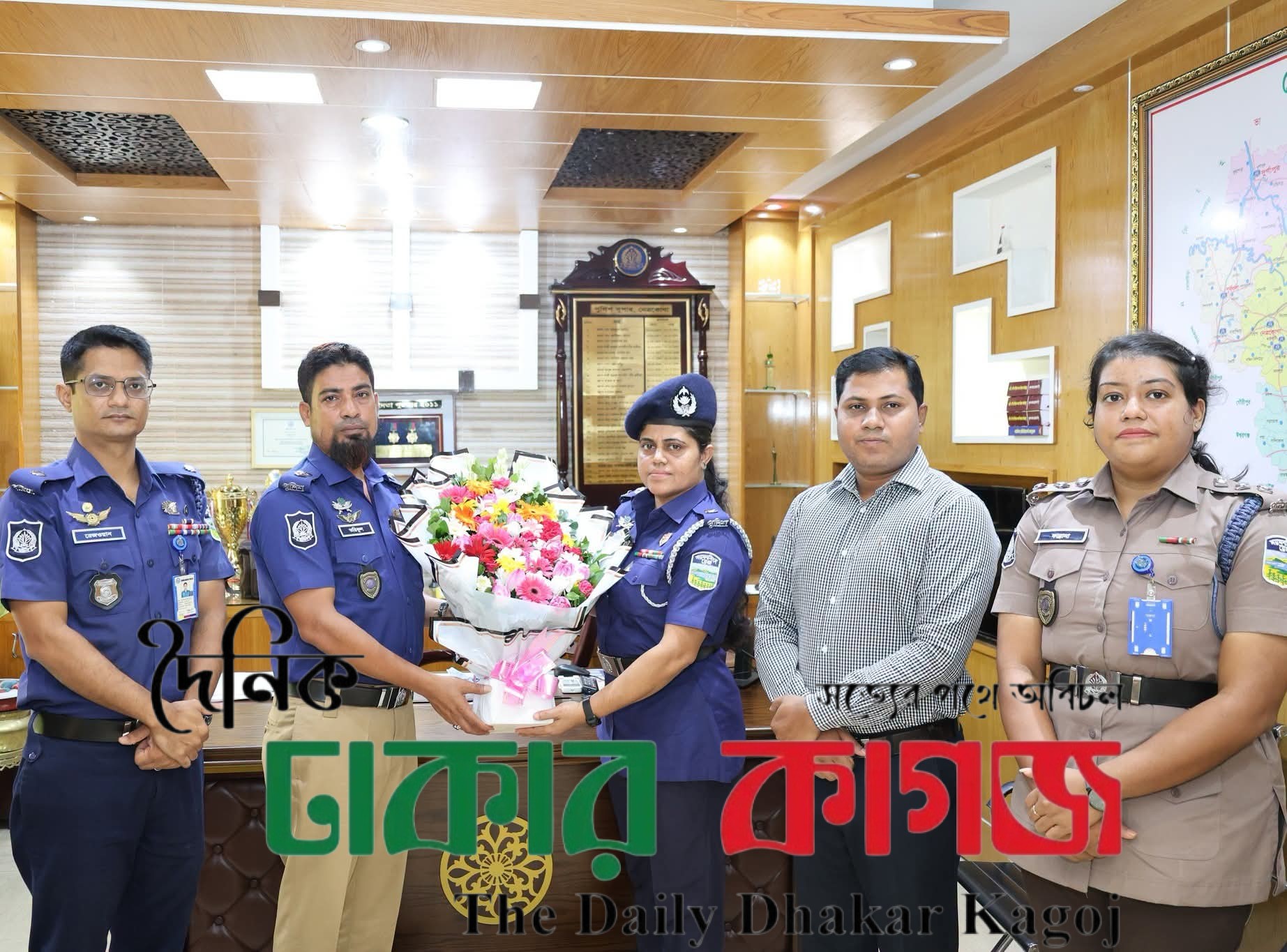 নেত্র‌কোণা জেলা পুলিশে নতুন অতিরিক্ত পুলিশ সুপার যোগদানহ
